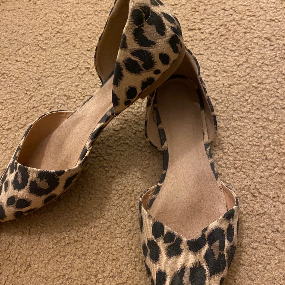 Cheetah print flats